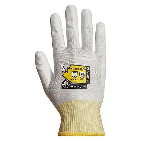 Cut-Resistant Gloves, Cut Level A2 , Dipped , Polyurethane , Smooth , 6 1 PR