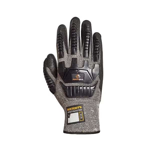 Work Gloves, Micropore Nitrile, Texture, Palm, 3 Abrasion Level, , L 1 PR