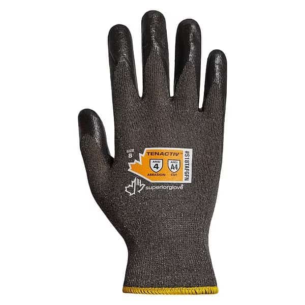 Coated Gloves, Cut Level A4 , Dipped , Foam Nitrile , Smooth , 11 1 PR