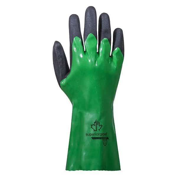 CHEMSTOP PVC GLOVE. NITRILE PALM, PK12