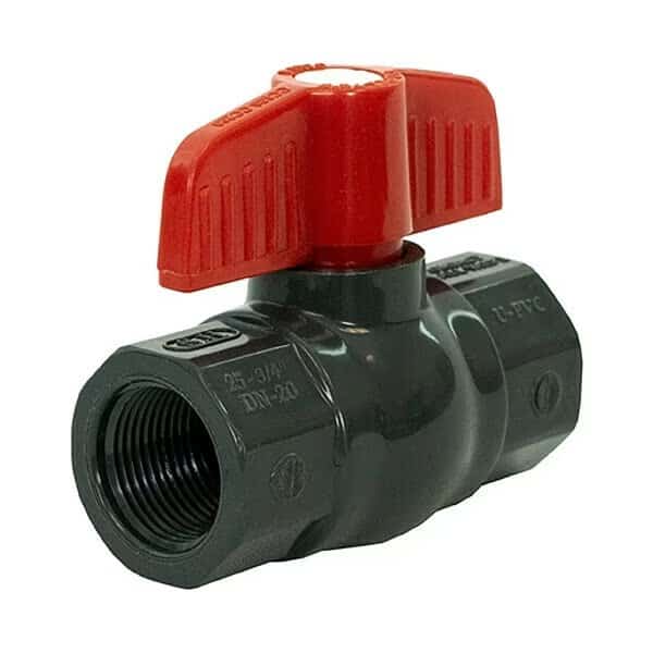 1/2" NPT PVC Sched 80 Ball Valve