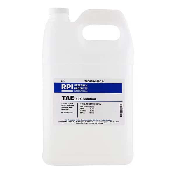 TRIS-Acetate-EDTA (TAE) 10x Solution, 4L