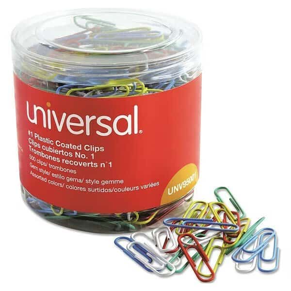 Paper Clip, Wire, No. 1 Size, PK500