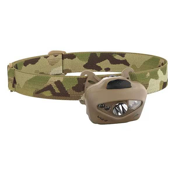 Tactical Headlamp, Plastic, Tan, 420lm