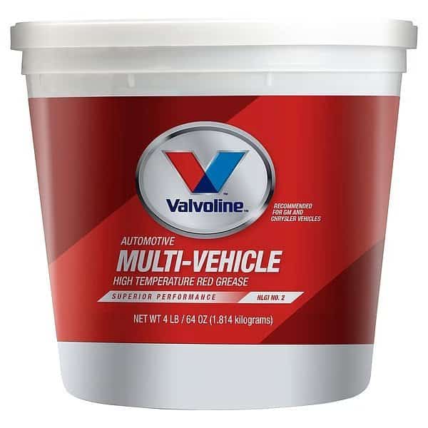 4 lb High Temperature Grease Tub Red