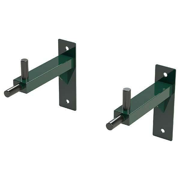 Wall Mounted Dip Bar, 26 in H, Green