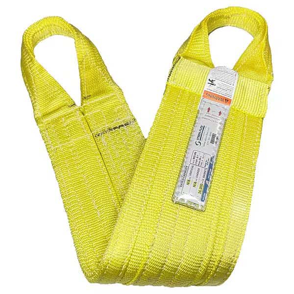 Web Sling, Flat Eye, 18 ft L
