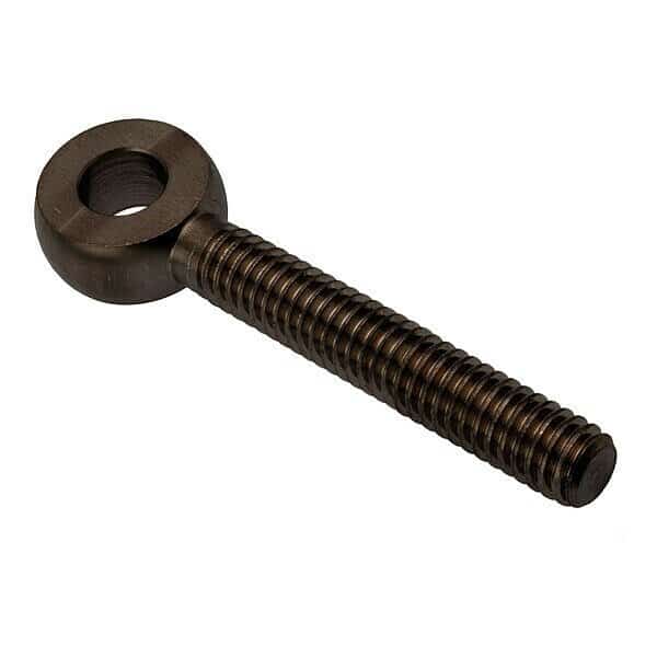 Fixed Rod End, Steel, Black Oxide, 5/16"-24 Thrd Sz, 1 1/2 in Thrd Lg