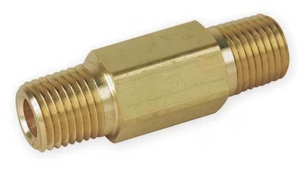 Brass Pipe Fitting, MNPT x MNPT, 3/8" Pipe Size