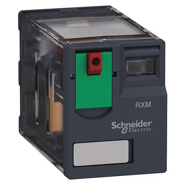 General Purpose Relay, 24V AC Coil Volts, Square, 14 Pin, 4PDT, SCHNEIDER ELECTRIC, Mfr# RXM4AB1B7