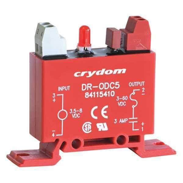 Input/Output Relay, 3A, DIN Rail, Red