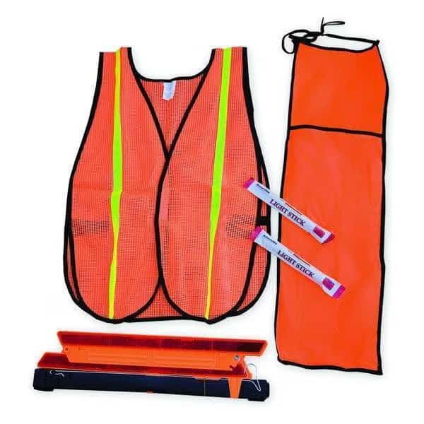 Motorist Safety Kit/Triangle, 5 Piece, Cortina Safety Products, Mfr#: 95-06-03