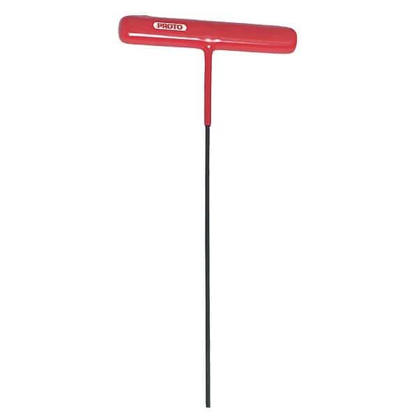 SAE Plain Hex Key, 3/16" Tip Size, 6 in Long, 3 in Short