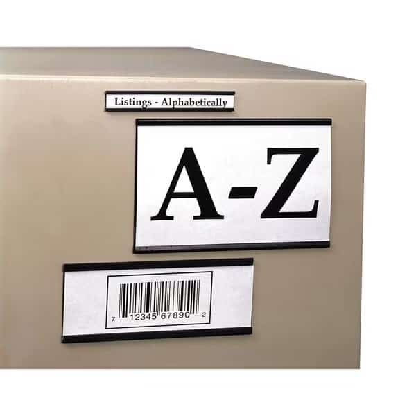 Lbl Holder, 1"X3", Magnetic C Channel, PK25