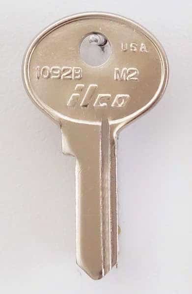 Key Blank, Brass, Type M2, 4 Pin, PK10