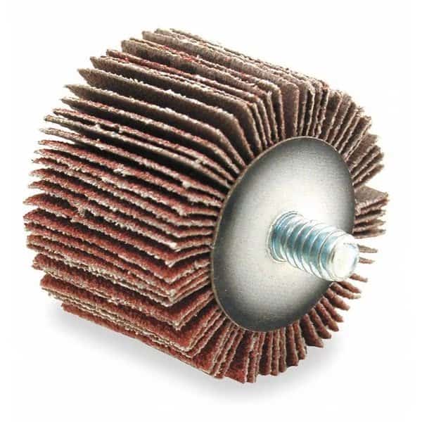 Flap Wheel, AO, 3x1x1/4-20 Shank, 60G, ARC ABRASIVES, Mfr# 12345
