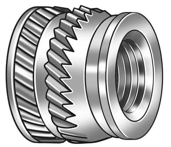 Ultrasonic Insert, 5/16"-18, 11/32 in L, 0.469 in Insert Dia., 0.439 in Tapered End Dia., Brass, EnjoyTool select, Mfr# 4KYA3