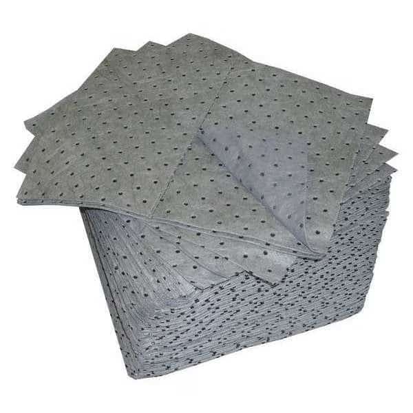Absorbent Pad,Universal,Gray,PK100, Mfr#: L90530, OIL-DRI
