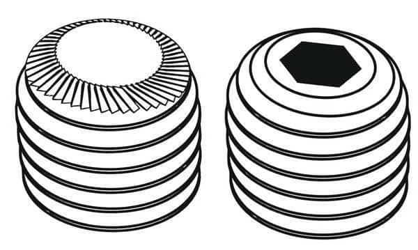 Sckt Set Scrw, Knurl Cup, 1/2-13x1/2, PK50