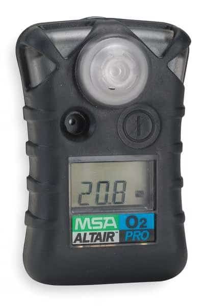 ALTAIR Pro: Oxygen O2 (Low: 19.5%, High: 23.0%), Black