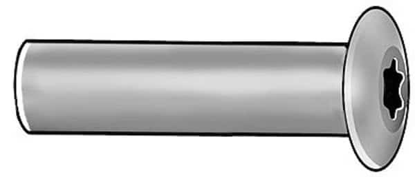 Arch Barrel, 1/2"-13, 3/4 in Brl Lg, 5/8 in Brl Dia, Stainless Steel Plain