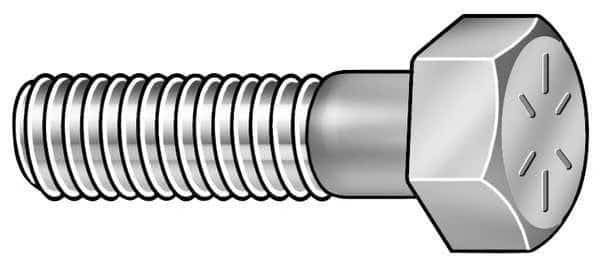 Grade 8, 5/8"-11 Hex Head Cap Screw, Armor Coat Steel, 4-1/2 in L, 5 PK