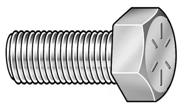 Grade 8, 1/4"-20 Hex Head Cap Screw, Armor Coat Steel, 3/4 in L, 100 PK