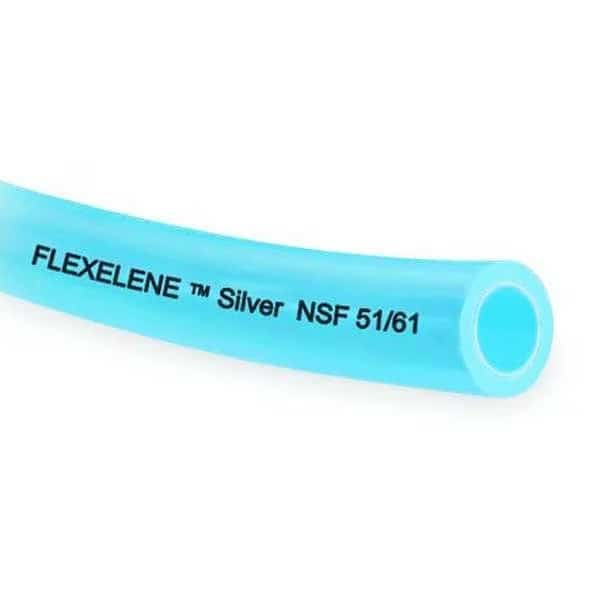 Tubing, 3/8 In, 100 Ft L, Poly, Clear Blue