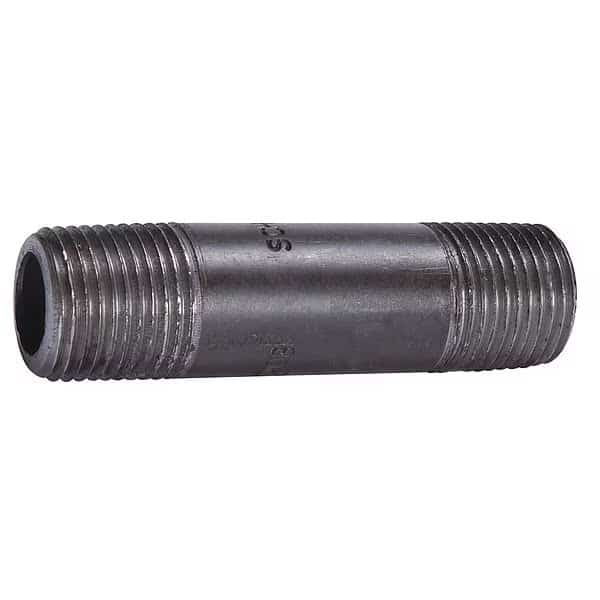 3/8" x 9" Black Pipe Nipple Sch 80