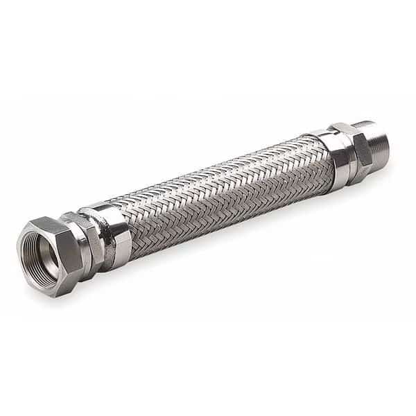 1/2" Dia x 18" L 321 SS Flexible Metal Hose, Hose Master, Mfr#: G050SHXJ180