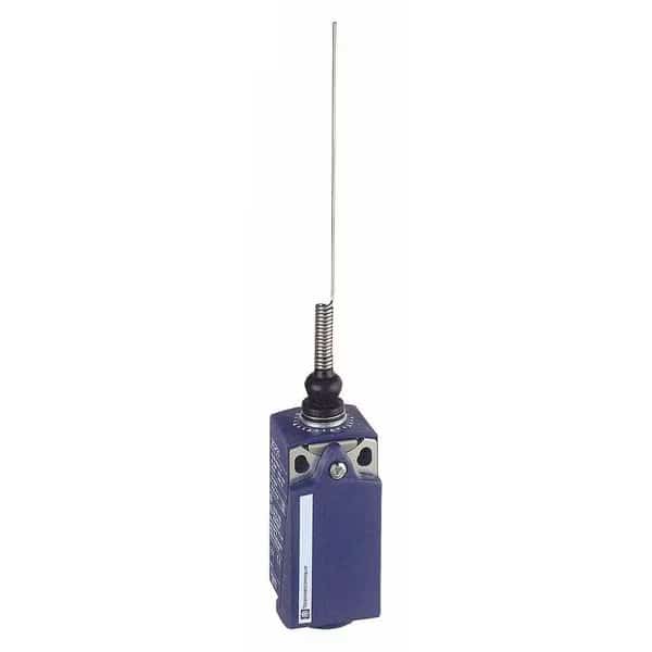 Limit Switch, Cat Whisker, Wobble Stick, 1NC/1NO, 10A at 240V AC, Actuator Location: Top