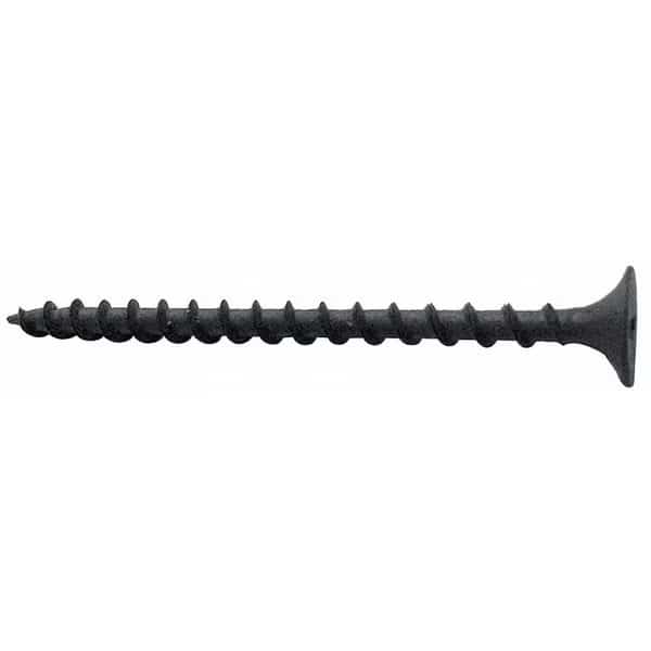 Drywall Screw, #8 x 2 in, Steel, Flat Head Phillips Drive, 200 PK
