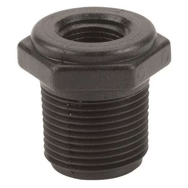 Reducing Bushing, Polypropylene, 3/4" x 3/8", Schedule 80, 300 psi Max Pressure