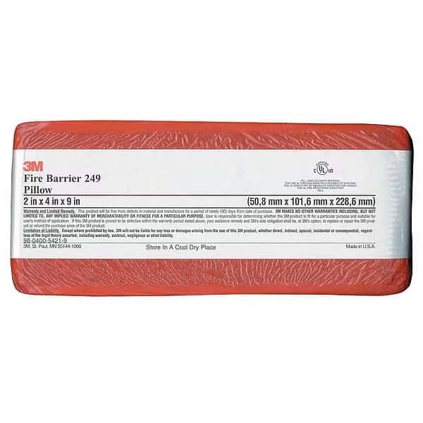 Fire Barrier Pillow,9 In. L,4 In. W, Mfr#: FB-249*, 3M
