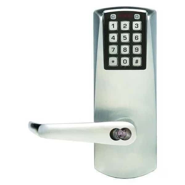 Electronic Lock, Satin Chrome, 12 Button