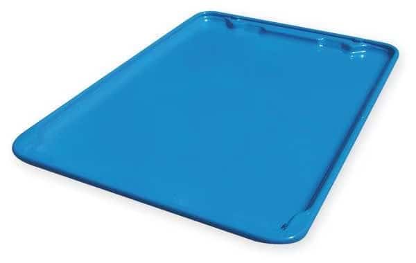 Lid, 25 1/4 in L, 18 in W, Blue, Fiberglass