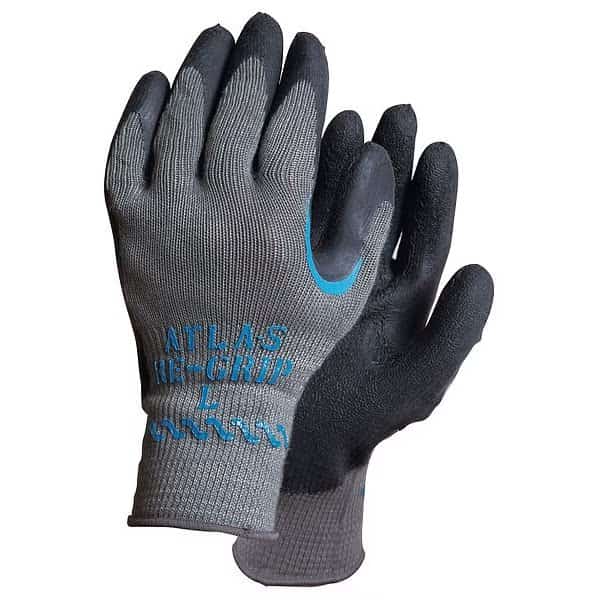 Coated Gloves, Cut Level 3 , Dipped , Natural Rubber Latex , Textured , L (9)