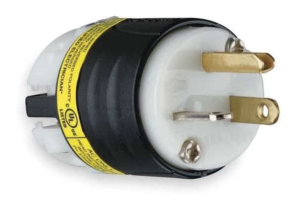 3 Wire Ground Monitoring Straight Blade Plug 125VAC 20A, LEGRAND, Mfr# PS5366XGCM