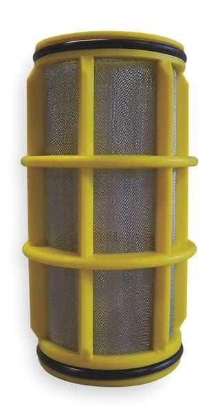 Filter Screen, Yellow, 5" Length, 2" Dia, AMIAD, Mfr# 700101-000337