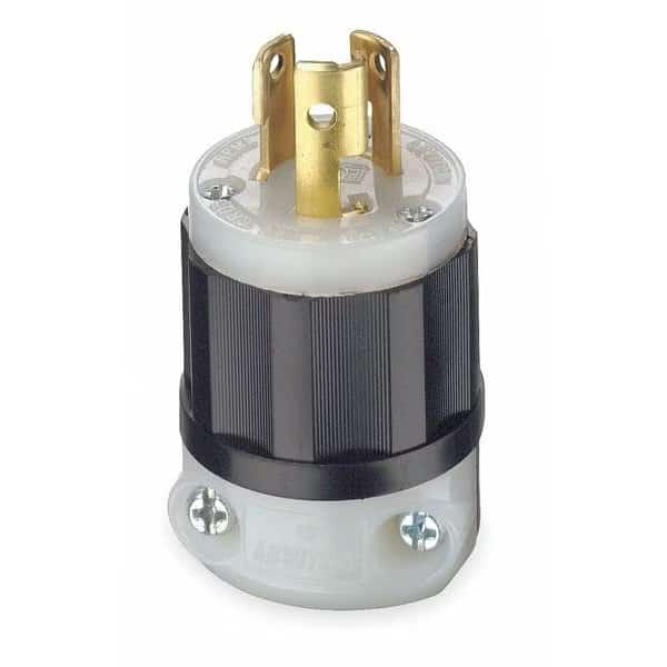 Locking Plug, L7-15P, 15 A, 277V AC, Single Phase, 2 Pole, Screw Terminals