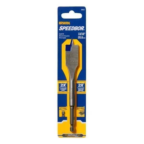 Spade Blade Drill,13/16in,Carbon Steel, Mfr#: 88813, IRWIN