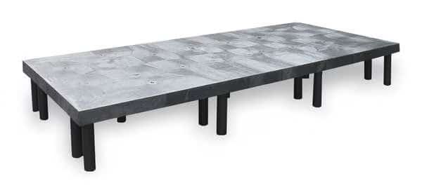 Dunnage Rack, 2700 lb., HDPE, 96 W x 36 D