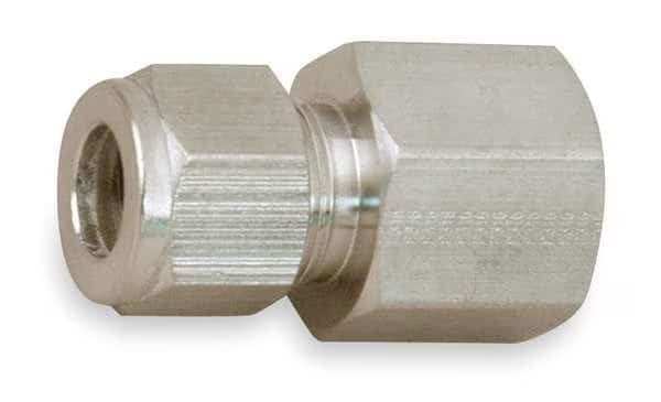 Connector,316 SS,A-LOKxF,3/8Inx1/4In, Mfr#: 6FSC4N-316, PARKER