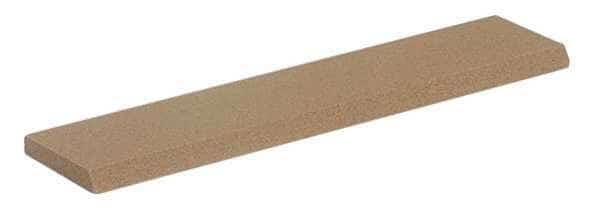 Reamer Stone, 5 in W, 1 in L, 3/16 in H, Aluminum Oxide, Brown, Orange