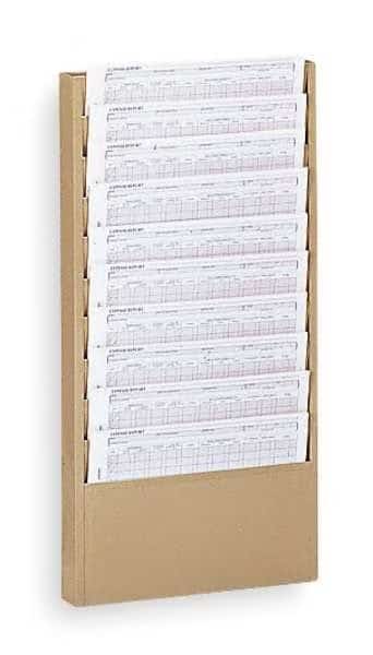 Literature Rack 10 Compartments, 13-1/4"W x D Tan