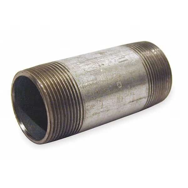1" MNPT x 6" TBE Galvanized Steel Pipe Nipple Sch 40