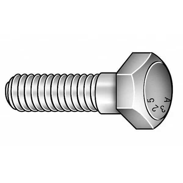 Grade A325, 1-1/4"-7 Structural Bolt, Hot Dipped Galvanized Steel, 7 in L, 55 PK, EnjoyTool Select, Mfr#: HCI31250700GUSA-055BX