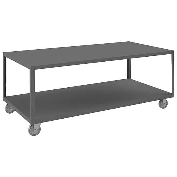 High Deck Portable Table, 2 Shelves