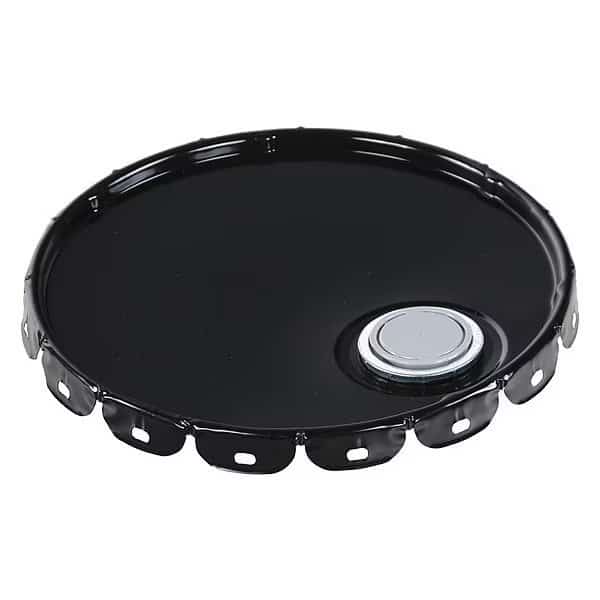 Steel Pail Lid, Black, For Use With 1TMH6