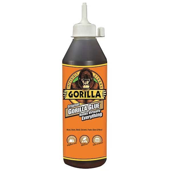 All Purpose Glue, Tan, 24 hr Full Cure, 18 oz, Bottle, GORILLA GLUE, Mfr# 5001803